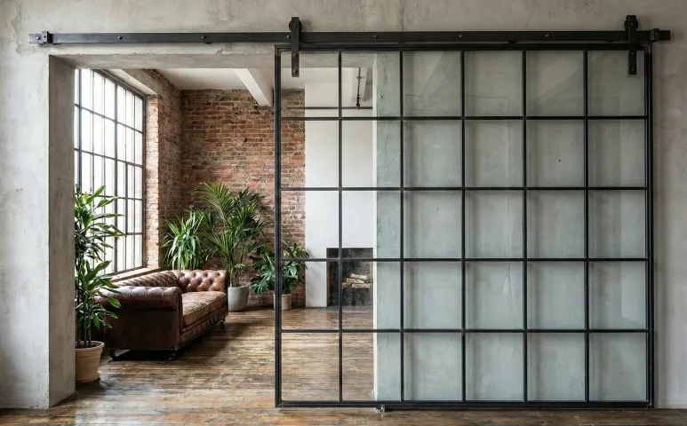 drzwi-loftowe-przesuwne-szklane-minimalistyczne