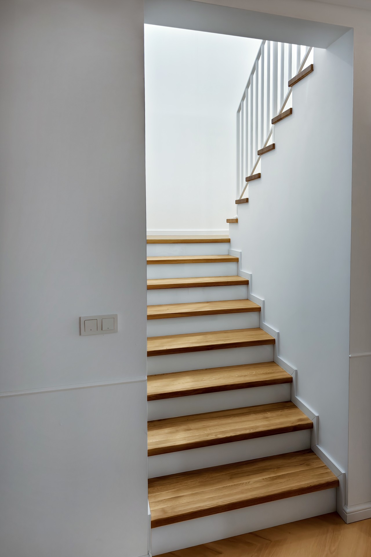 balustrada schodowa biala