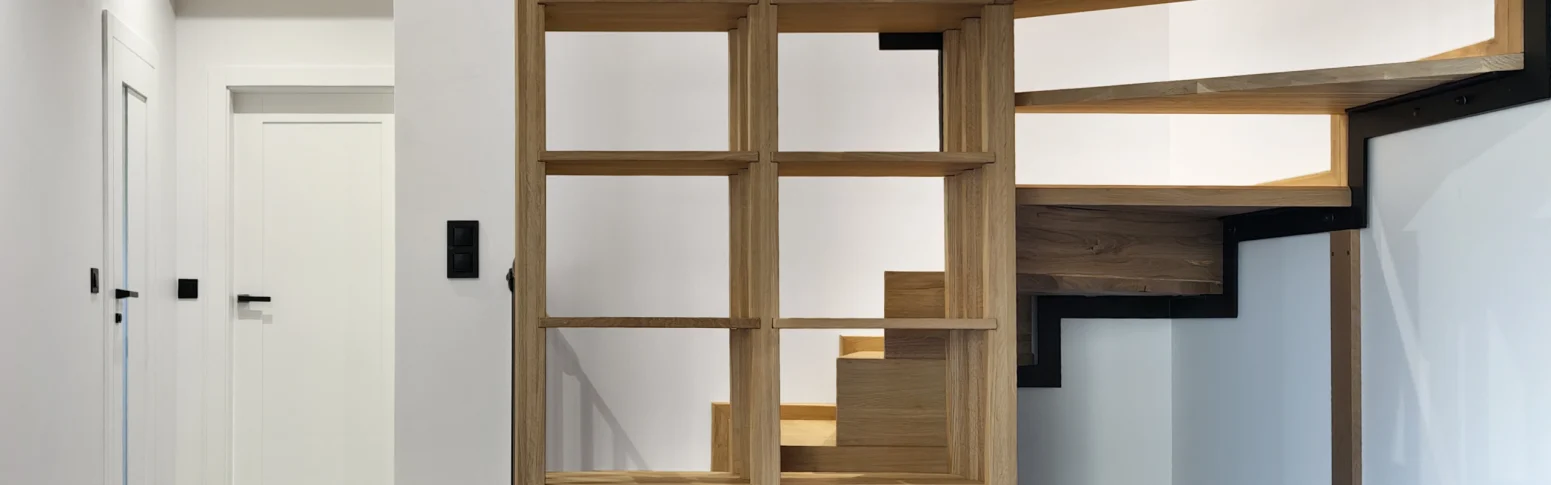 schody loftowe debowe widok panoramiczny