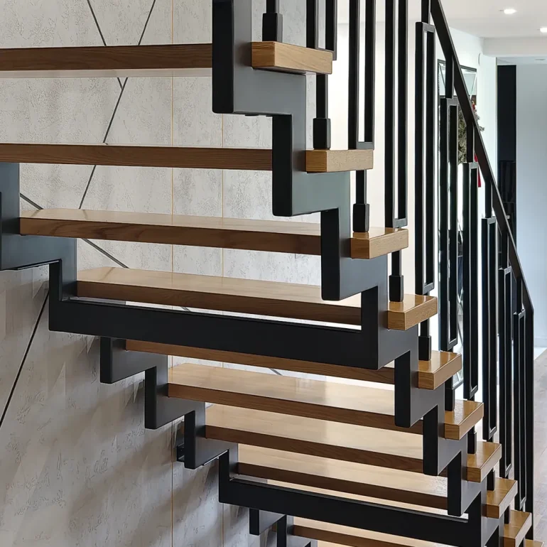 schody loftowe metalowe art deco