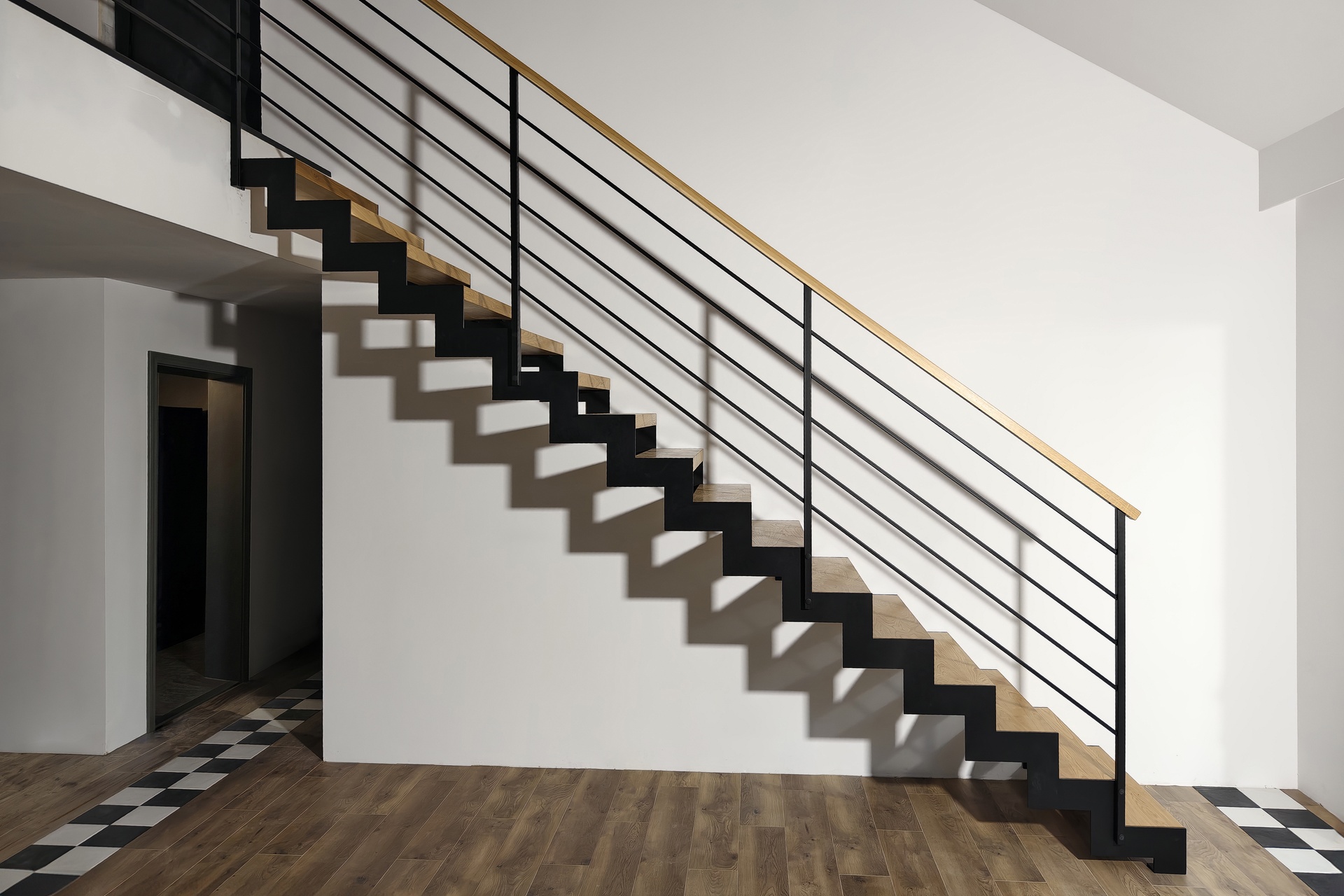 schody metalowe zygzak