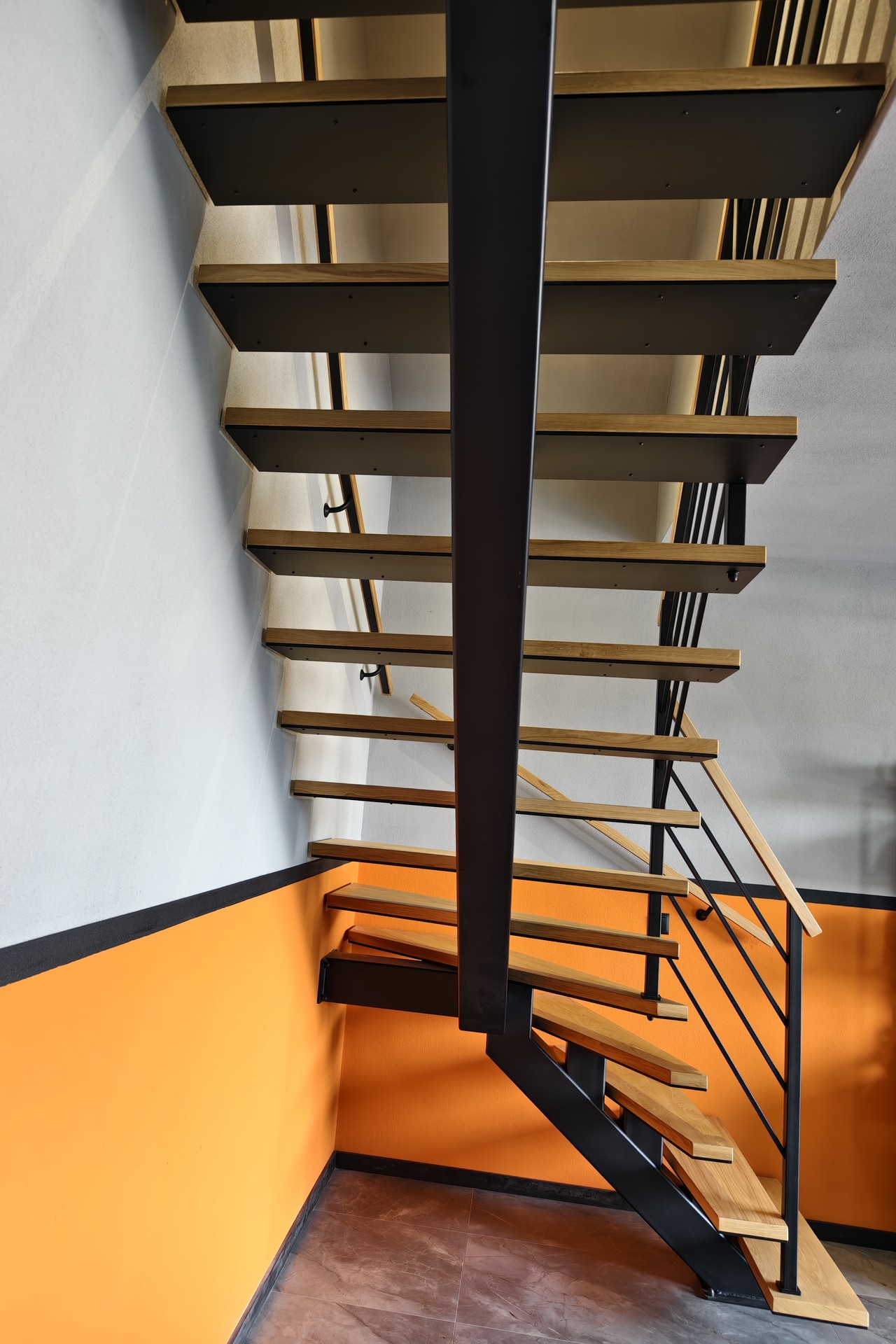 schody zabiegowe widok konstrukcji